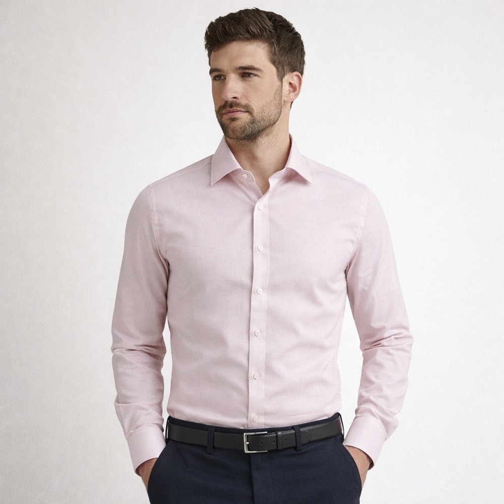 Charles Tyrwhitt Slim Fit Light Pink Dress Shirt SM 15/33 Jermyn Street London